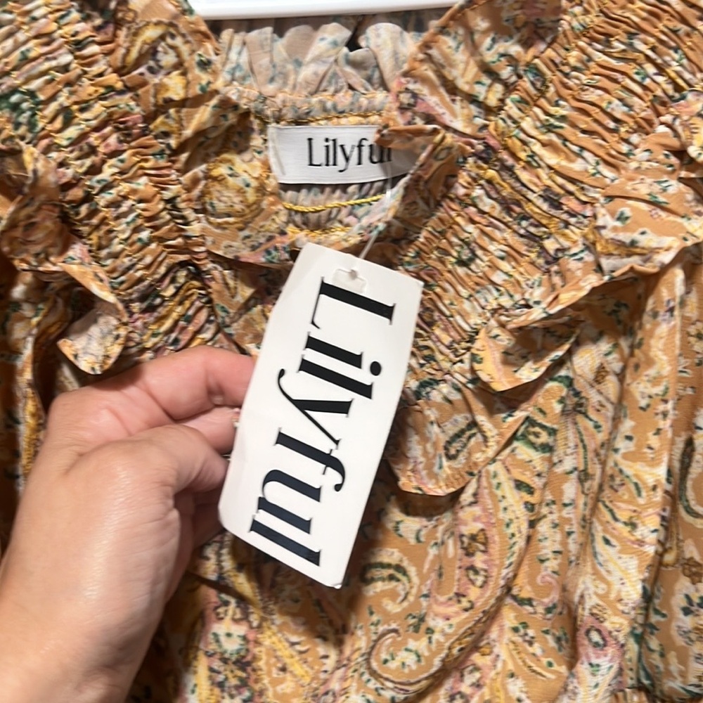 Lilyful Paisley Dress NWT - Picture 9 of 9